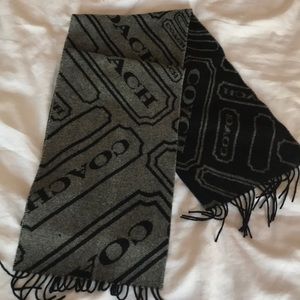 Authentic wool and cashmere Coach scarf